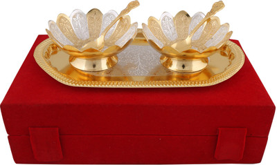 

hand-e-Crafts Bowl Tray Serving Set(Pack of 5)