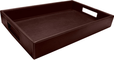 

State of the Art Leather Serving Tray Cup Tray Serving Set(Pack of 1)
