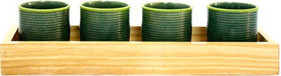 

Smalshop Kanso Limited Edition Handmade Cups Cup Tray Serving Set(Pack of 4)