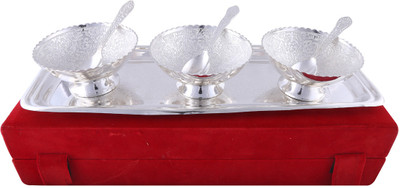 

hand-e-Crafts Bowl Tray Serving Set(Pack of 7)