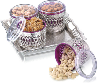 

Sukhson India Bowl Tray Serving Set(Pack of 5)
