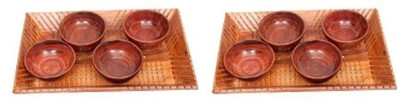 

Onlineshoppee 2 Tray With 8 Bowl Tray Serving Set(Pack of 10)