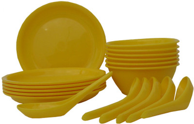 

Incrizma Bowl Spoon Plate Ladle Serving Set(Pack of 18)