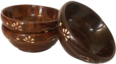 

Craftatoz Bowl Tray Serving Set(Pack of 2)