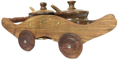 

You2Deal Handicraft Pickle/Chutney Bowl Spoon Tray Serving Set(Pack of 1)