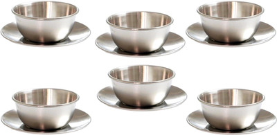 

THW Matte Finish Plate Bowl Serving Set(Pack of 12)