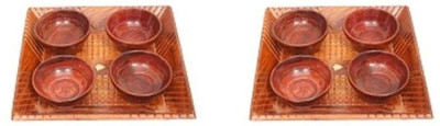 

Onlineshoppee 2 Tray With 8 Bowl Tray Serving Set(Pack of 10)