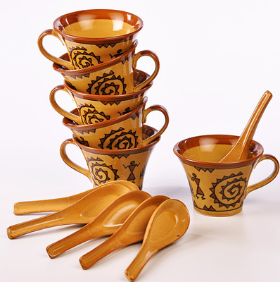 

cultural concepts Bowl Spoon Serving Set