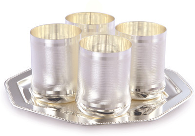 9% OFF on Ojas Bailly Glass, Tray Serving Set(Pack of 5) 9% OFF on Ojas Bailly Glass, Tray Serving Set(Pack of 5)