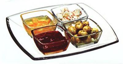 

Pasabahce Bowl Tray Serving Set(Pack of 1)