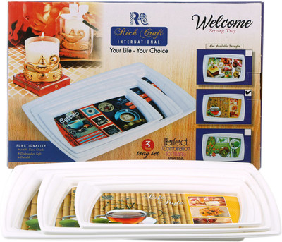 

Rich Craft International Tray Set(Pack of 3)