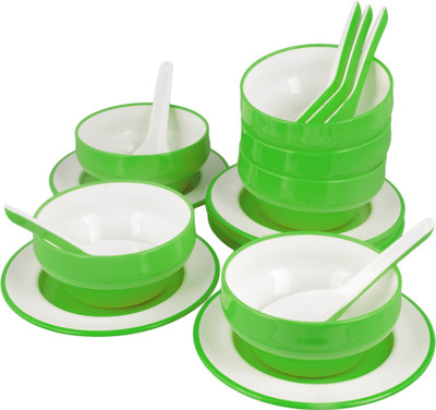 

Nayasa Bowl Spoon Plate Ladle Serving Set(Pack of 18)