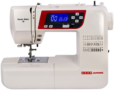 

Usha Dream Maker 30 (Book) Electric Sewing Machine( Built-in Stitches 30)