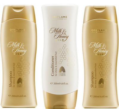 

Oriflame Milk & Honey Shampoo and Conditioner (Pack of 3)(600 ml)