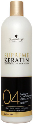 

Schwarzkopf Supreme Keratin Smoothing Infusion System 04- Conditioning Gloss Mask(500 ml)