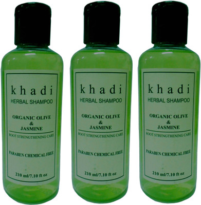 

Khadi Herbal Organic olive & jasmine ( Paraben Chemical Free ) Shampoo(630 ml)