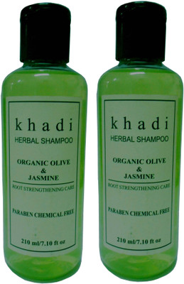 

Khadi Herbal Organic olive & jasmine ( Paraben Chemical Free ) Shampoo(420 ml)