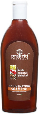 

Prakriti Herbals Rejuvenating Amla Hibiscus Shikakai Shampoo(200 ml)