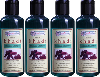 

Khadi Rishikesh Herbal Shikakai Pack of 4 Shampoo Each -(210 ml)