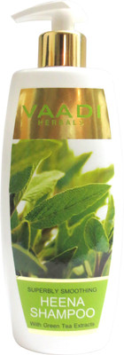 

Vaadi Herbals Superbly Smoothing Heena Shampoo with Green Tea Extracts(350 ml)