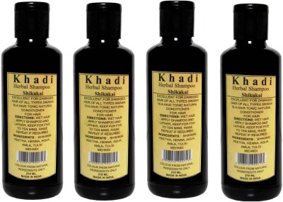Flipkart - Parvati Khadi Gramudyog Shikakai Shampoo Pack of 4(840 ml)
