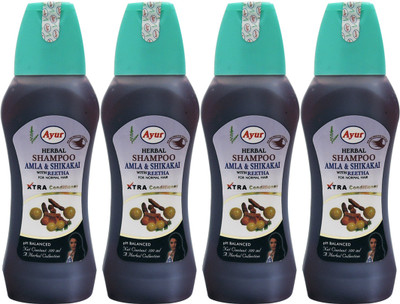 

Ayur Amla & Shikakai Shampoo pack of 4(400 ml)
