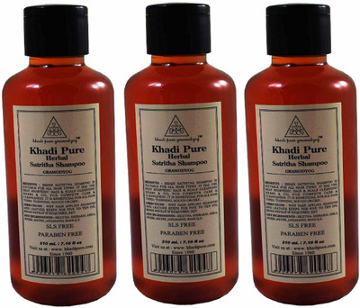 

Khadi Pure SATRITHA SHAMPOO SLS FREE & PARABEN FREE GRAMODYOG(630 ml)