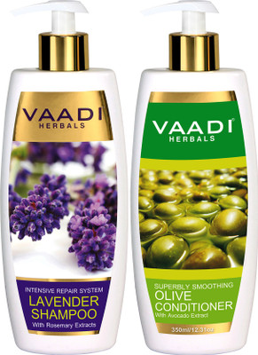

Vaadi Herbals Lavender Shampoo With Olive Conditioner ( 350 ml x 2)(350 ml)