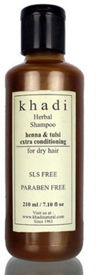 

Khadi Herbal Henna & Tulsi Extra conditioning shampoo (SLS, Sulfate & Paraben Free)(210 ml)