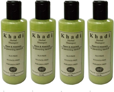 

Parvati Khadi Gramudyog Neem and Aloe Vera SLS,Sulfate and Parabens Free Shampoo(840 ml)