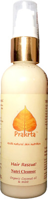 

Prakrta Hair Rescue Nutri Cleanser - with organic coconut oil & mint *100% natural*(110 ml)