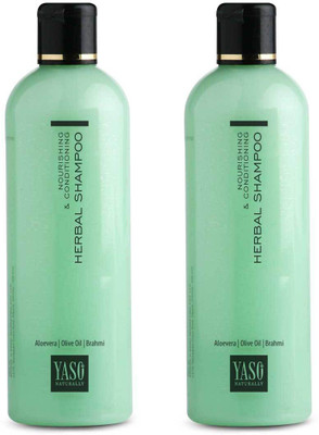Yaso Naturally Herbal Shampoo Nourishing & Conditioning 2 x 200ml Combo Pack(400 ml)