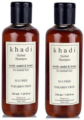 

Khadi Herbal Herbal Shampoo Woody Sandal & Honey (for Normal Hair)- SLS & Paraben Free (Pack of 2)(420 ml)
