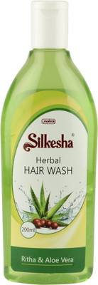 

Silkesha Hairwash Ritha Aloevera(200 ml)
