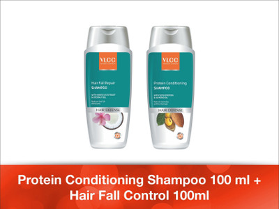 

VLCC Protein conditioning shampoo 100 ml+ Hair Fall Control 100ml(200 ml)