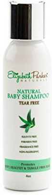 

Elizabeth Parker Naturals Organic Baby Shampoo for Cradle Cap, Eczema, Sensitive Skin and more (4oz)(118 ml)