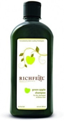 

Richfeel Green Apple Shampoo For Dry Damaged And Lifeless Hair(500 ml)
