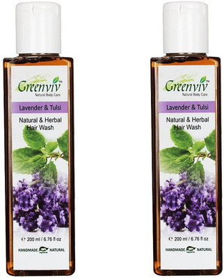

Greenviv Natural Lavender & Tulsi Hair Wash(400 ml)