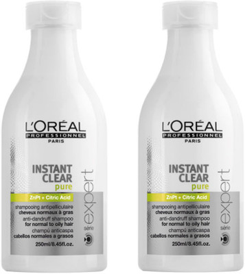 

L'Oreal instant clear shampoo set of 2(500 ml)
