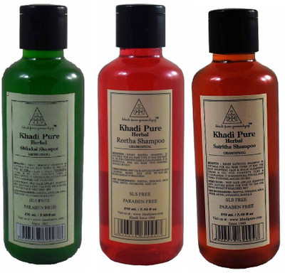 

Khadi Pure HERBAL SHIKAKAI & REETHA & SATHREETHA ALL SLS & PARABEN FREE SHAMPOO(630 ml)