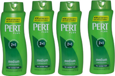 Pert Plus 2 in1 Shampoo Plus Conditioner for Normal Hair (Pack of 4)(3000 ml)