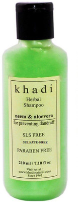 

Khadi Herbal Neem and Aloe Vera SLS and Parabens Free Shampoo(210 ml)
