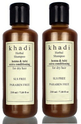 

Khadi Herbal Henna & Tulsi Extra conditioning shampoo (SLS, Sulfate & Paraben Free)(420 ml)