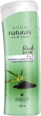 

Avon Black Shine Sesame& Bhringraj 2 in 1 Shampoo & Conditioner(200 ml)