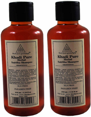 

Khadi Pure SATRITHA SHAMPOO SLS FREE & PARABEN FREE GRAMODYOG(420 ml)