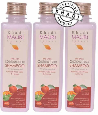 

Khadi Mauri Conditioning Cream Shampoo - Pack of 3 - Premium Natural Herbal(750 ml)