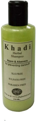 

Parvati Khadi Gramudyog Neem and Aloe Vera SLS,Sulfate and Parabens Free Shampoo(210 ml)