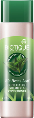 BIOTIQUE Botanicals Bio Henna Leaf Fresh Texture Shampoo & Conditioner(190 ml)