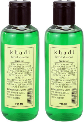 

Khadi Herbal Neem Sat Shampoo - Twin Pack(420 ml)