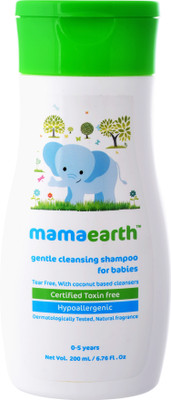 

Mamaearth Gentle Cleansing Baby Shampoo : New borns, babies and kids(200 ml)